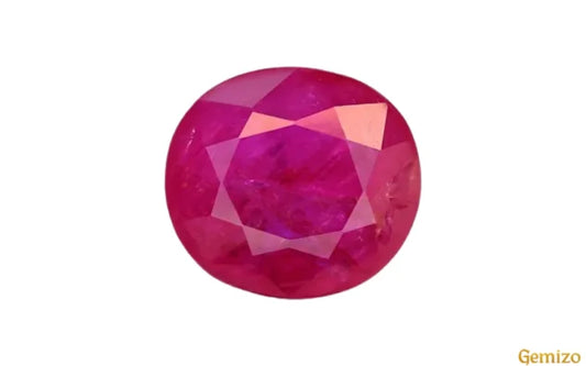 5.09 Ct Certified Ruby Manik Thailand Origin Sun Gemstone