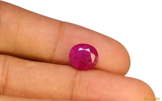 5.09 Ct Certified Ruby Manik Thailand Origin Sun Gemstone