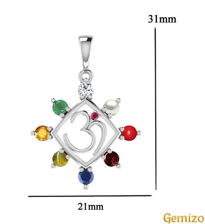 Navratna (Nine Gems) Pendant – Energized & Certified for All Planets