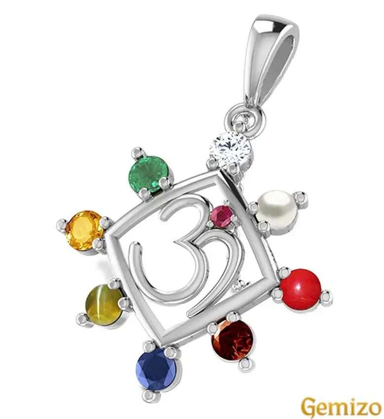 Navratna (Nine Gems) Pendant – Energized & Certified for All Planets