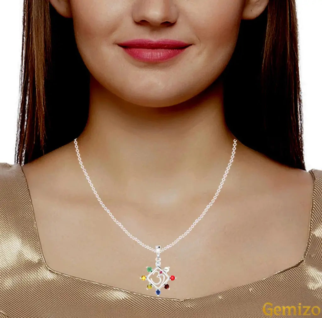 Navratna (Nine Gems) Pendant – Energized & Certified for All Planets
