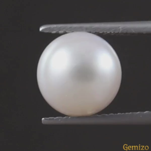 Certified Natural Pearl (Moti) 6.17 Carats India Origin Gemstone